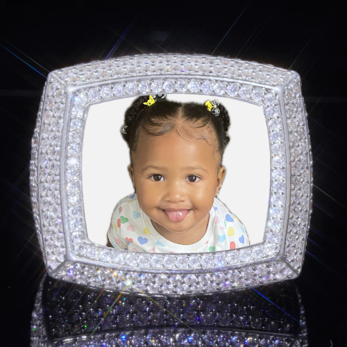 3D CUSTOM PICTURE ICED RING