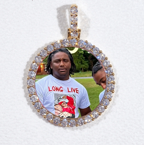 3D CIRCLE CUSTOM PICTURE PENDANT SMALL SIZE