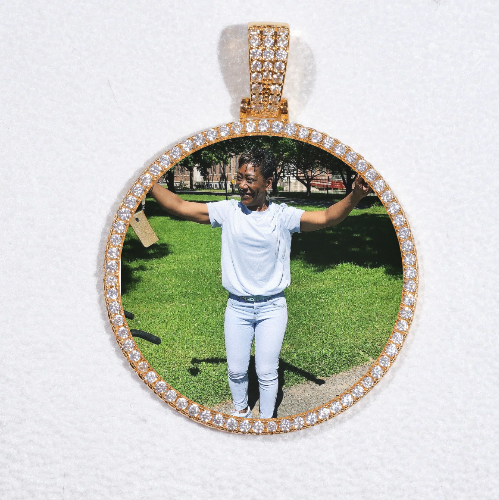 MEDIUM 3D CIRCLE CUSTOM PICTURE PENDANT