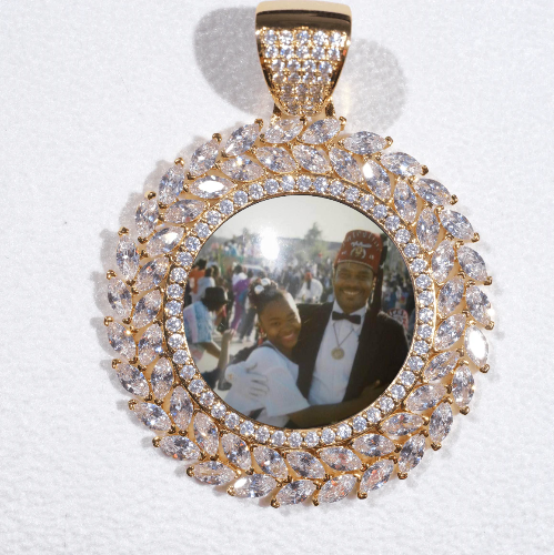 Large 3D Wheat Ear Custom Picture Pendant
