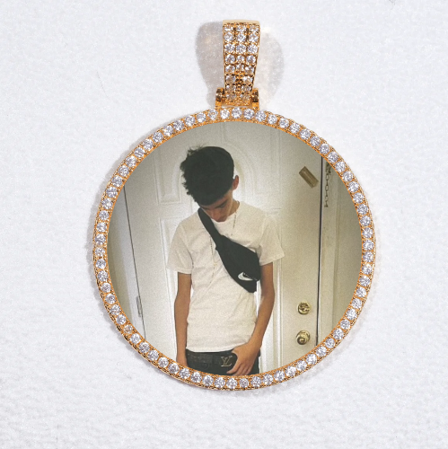 MEDIUM 3D CIRCLE CUSTOM PICTURE PENDANT