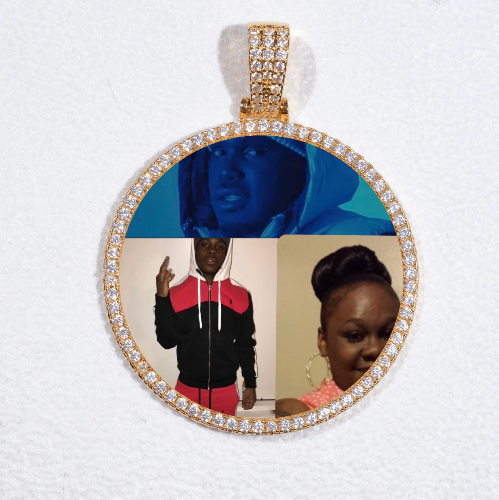 MEDIUM 3D CIRCLE CUSTOM PICTURE PENDANT