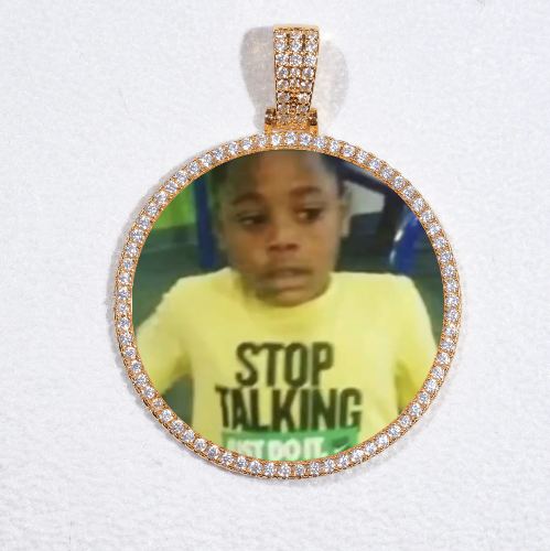 MEDIUM 3D CIRCLE CUSTOM PICTURE PENDANT