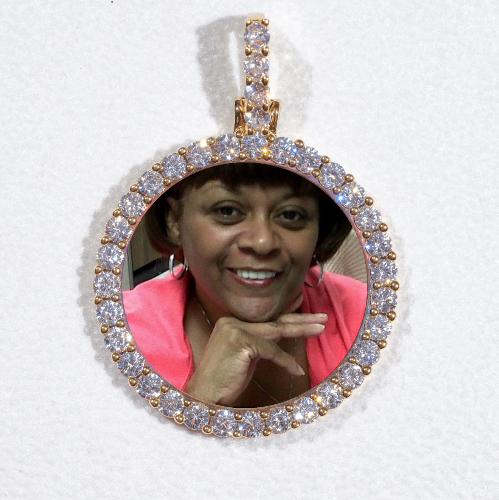 3D CIRCLE CUSTOM PICTURE PENDANT SMALL SIZE