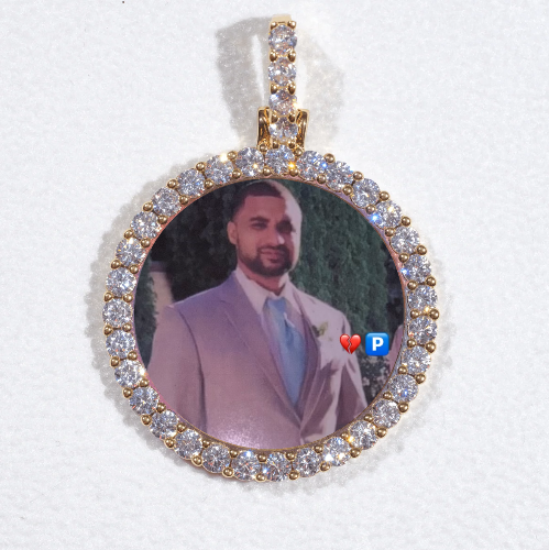 3D CIRCLE CUSTOM PICTURE PENDANT SMALL SIZE