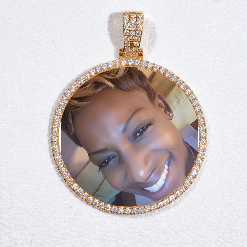 MEDIUM 3D CIRCLE CUSTOM PICTURE PENDANT