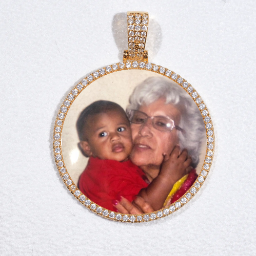MEDIUM 3D CIRCLE CUSTOM PICTURE PENDANT