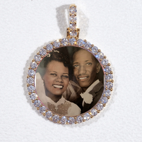 3D CIRCLE CUSTOM PICTURE PENDANT SMALL SIZE