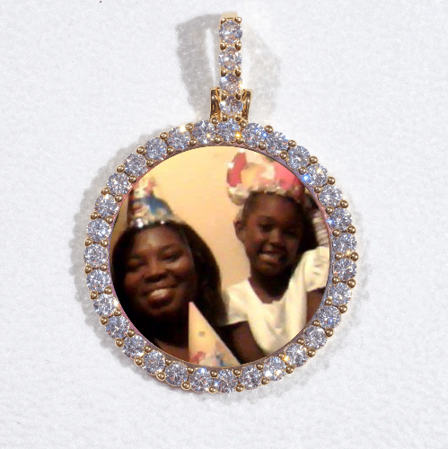3D CIRCLE CUSTOM PICTURE PENDANT SMALL SIZE
