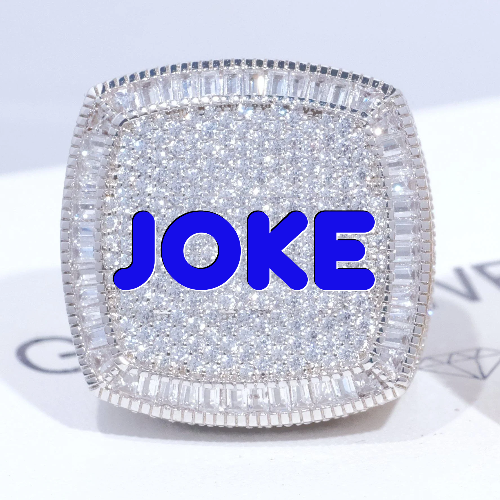 CUSTOM LETTER 3D ICED RING