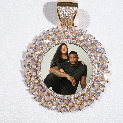Large 3D Wheat Ear Custom Picture Pendant