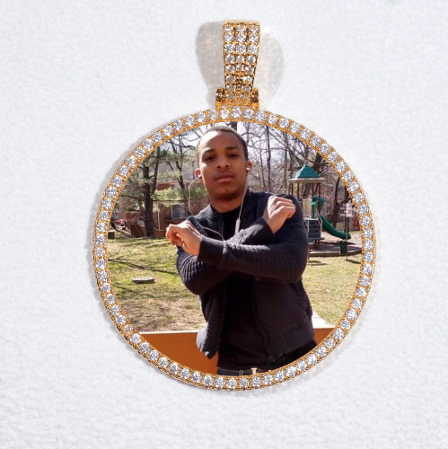 MEDIUM 3D CIRCLE CUSTOM PICTURE PENDANT