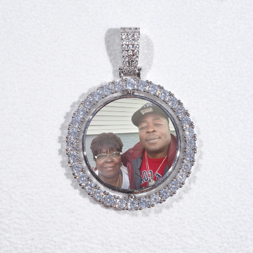 3D Spinning 2-Faced Custom Picture Pendant