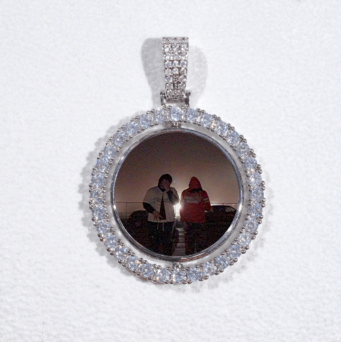 3D Spinning 2-Faced Custom Picture Pendant