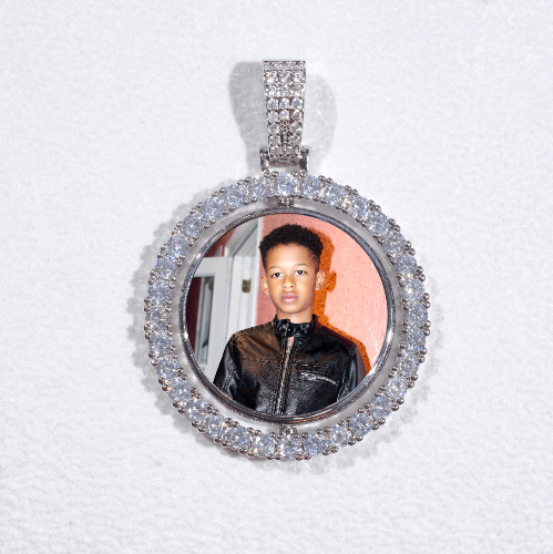 3D Spinning 2-Faced Custom Picture Pendant