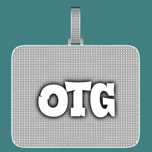 CUSTOM LETTER NECKLACE 3D BIG SQUARE