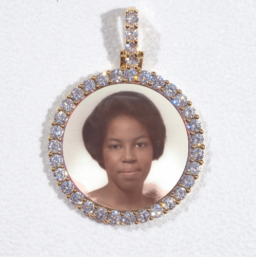 3D CIRCLE CUSTOM PICTURE PENDANT SMALL SIZE