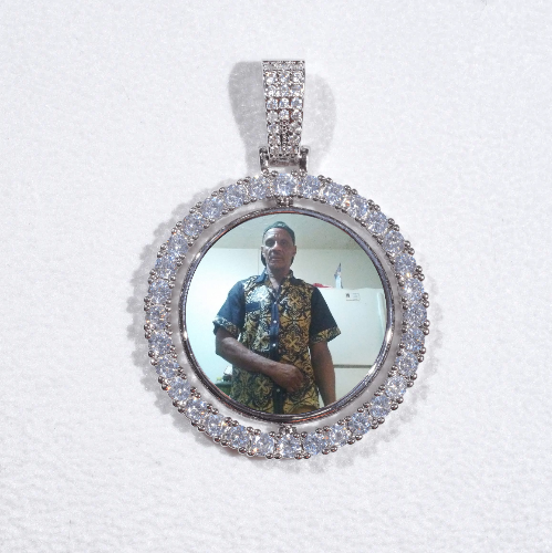 3D Spinning 2-Faced Custom Picture Pendant