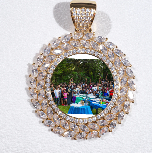 Large 3D Wheat Ear Custom Picture Pendant