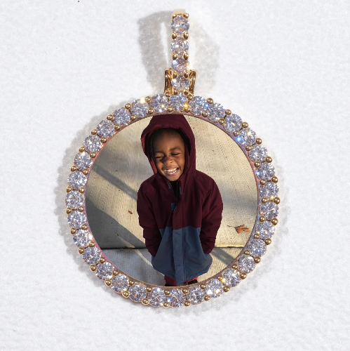 3D CIRCLE CUSTOM PICTURE PENDANT SMALL SIZE