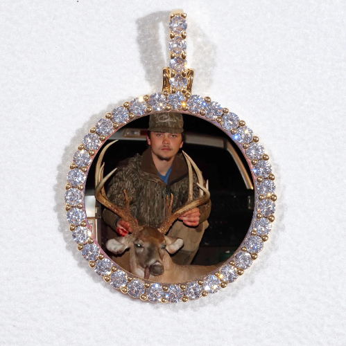 3D CIRCLE CUSTOM PICTURE PENDANT SMALL SIZE