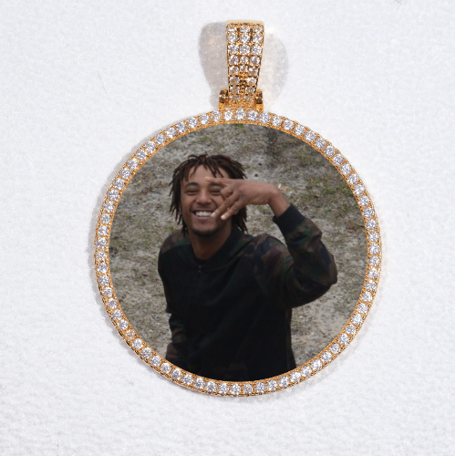 MEDIUM 3D CIRCLE CUSTOM PICTURE PENDANT