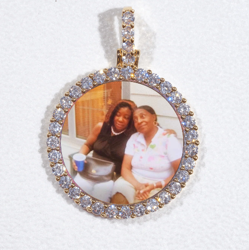 3D CIRCLE CUSTOM PICTURE PENDANT SMALL SIZE
