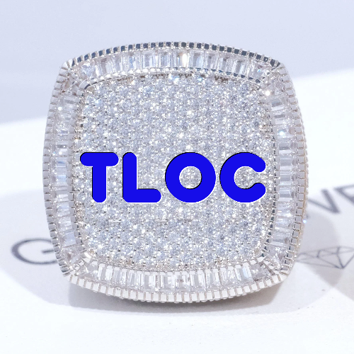 CUSTOM LETTER 3D ICED RING