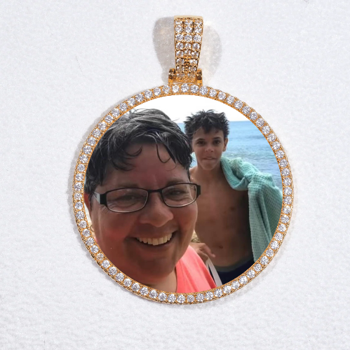 MEDIUM 3D CIRCLE CUSTOM PICTURE PENDANT