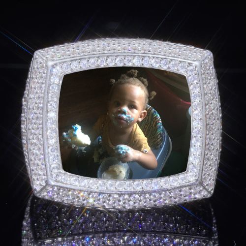 3D CUSTOM PICTURE ICED RING