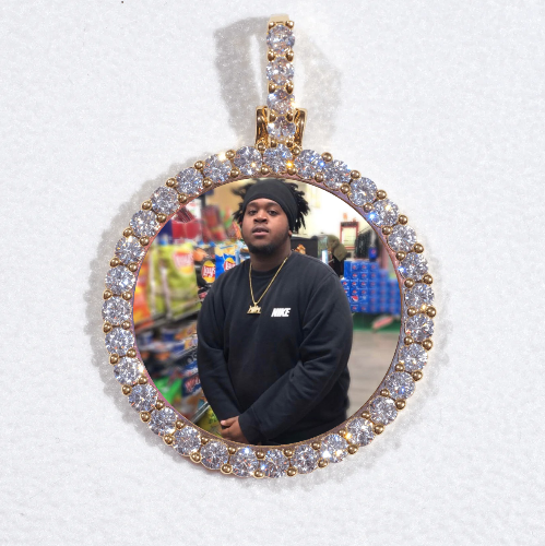 3D CIRCLE CUSTOM PICTURE PENDANT SMALL SIZE
