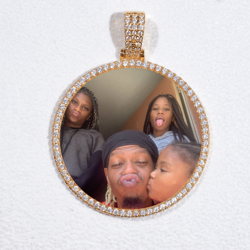 MEDIUM 3D CIRCLE CUSTOM PICTURE PENDANT