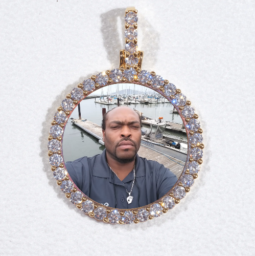 3D CIRCLE CUSTOM PICTURE PENDANT SMALL SIZE