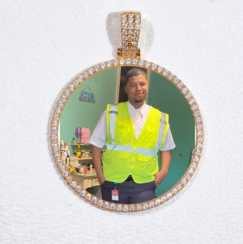 MEDIUM 3D CIRCLE CUSTOM PICTURE PENDANT