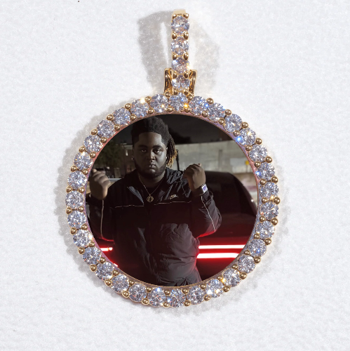3D CIRCLE CUSTOM PICTURE PENDANT SMALL SIZE