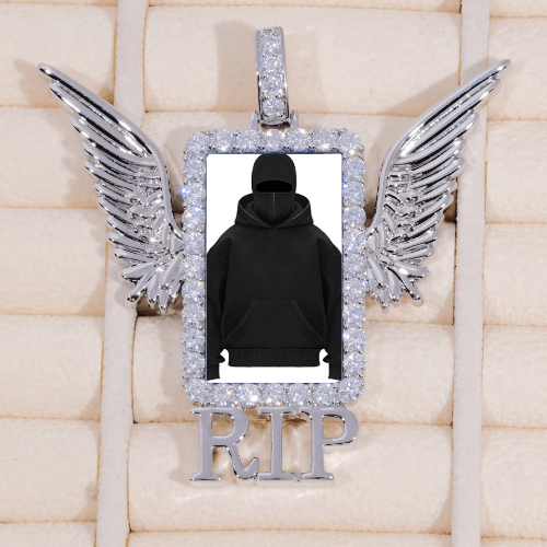 RIP WING 3D CUSTOM PICTURE PENDANT