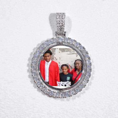 3D Spinning 2-Faced Custom Picture Pendant