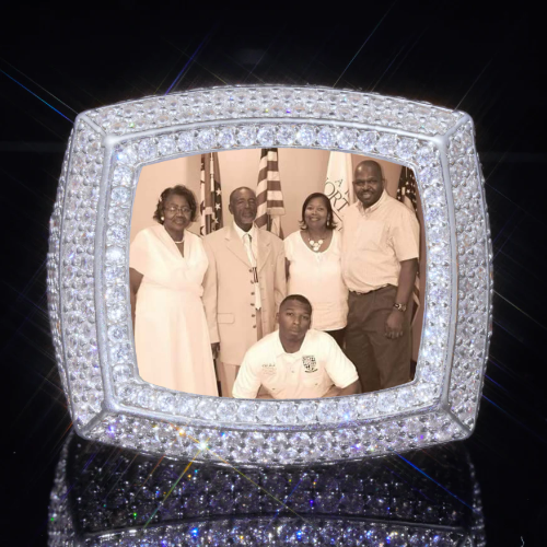 3D CUSTOM PICTURE ICED RING