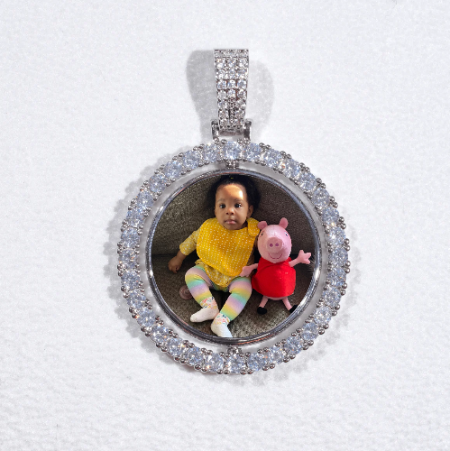 3D Spinning 2-Faced Custom Picture Pendant