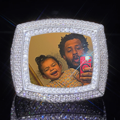 3D CUSTOM PICTURE ICED RING
