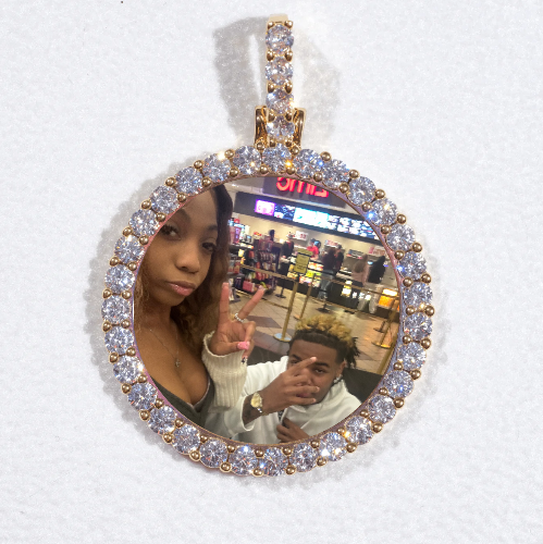 3D CIRCLE CUSTOM PICTURE PENDANT SMALL SIZE