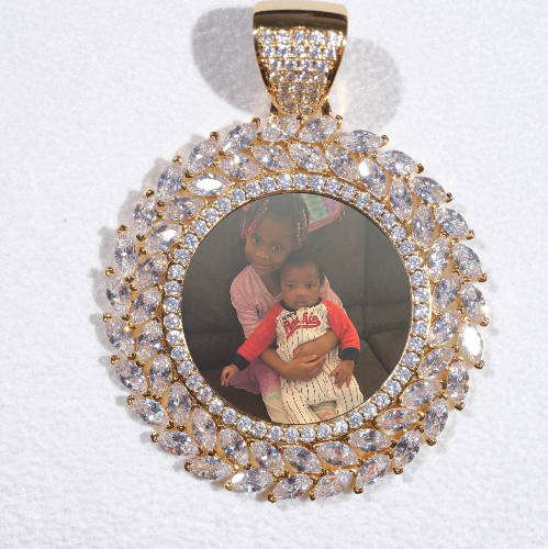 Large 3D Wheat Ear Custom Picture Pendant