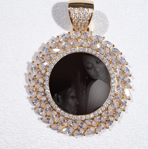 Large 3D Wheat Ear Custom Picture Pendant