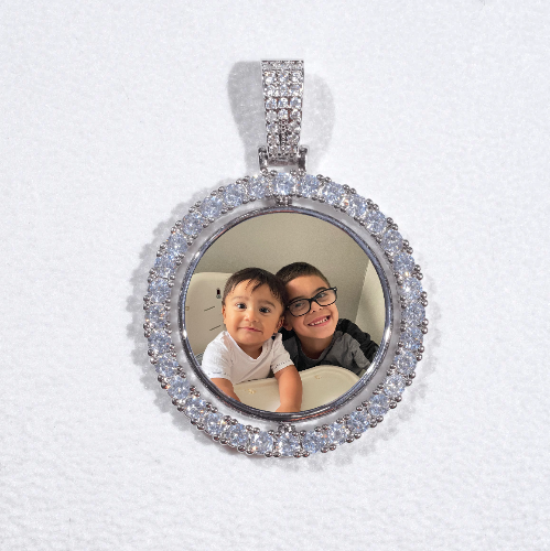 3D Spinning 2-Faced Custom Picture Pendant