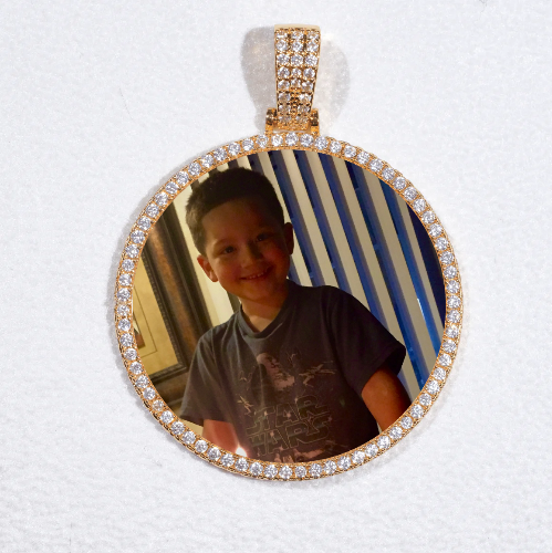 MEDIUM 3D CIRCLE CUSTOM PICTURE PENDANT