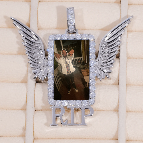 RIP WING 3D CUSTOM PICTURE PENDANT
