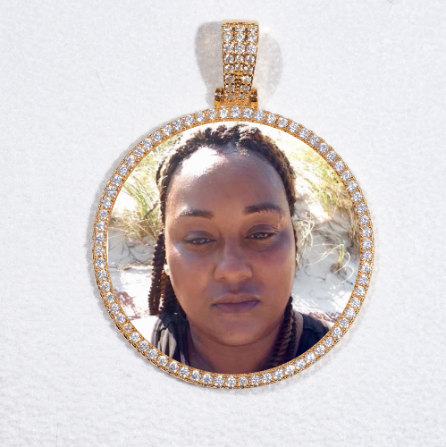 MEDIUM 3D CIRCLE CUSTOM PICTURE PENDANT