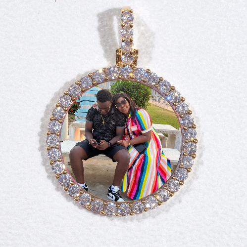 3D CIRCLE CUSTOM PICTURE PENDANT SMALL SIZE