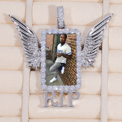 RIP WING 3D CUSTOM PICTURE PENDANT