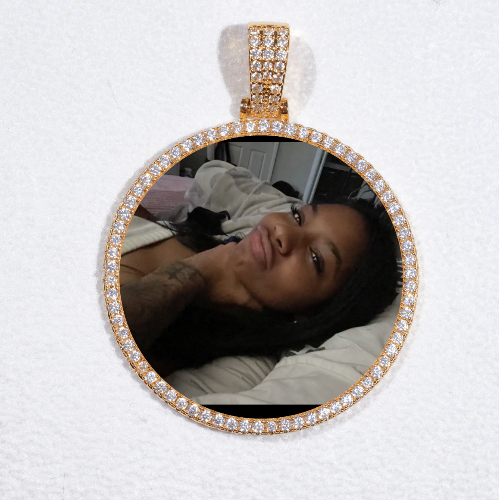 MEDIUM 3D CIRCLE CUSTOM PICTURE PENDANT